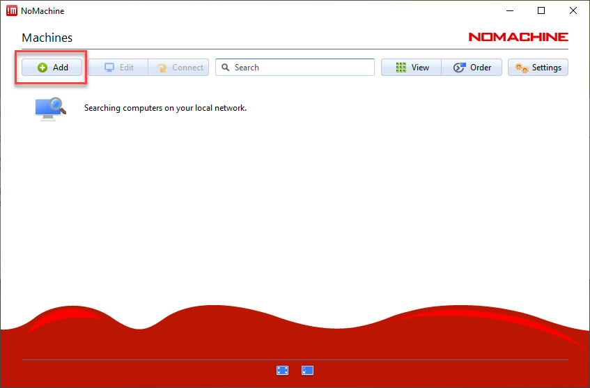 NoMachine - Machines Window