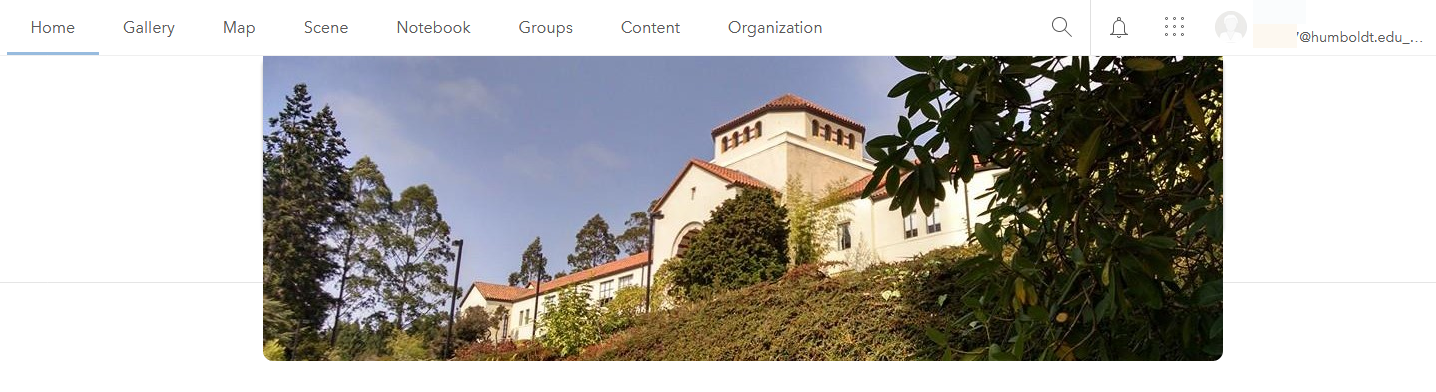 Cal Poly Humboldt Maps ArcGIS Online landing page