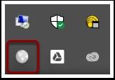 Image of GlobalProtect icon in system tray
