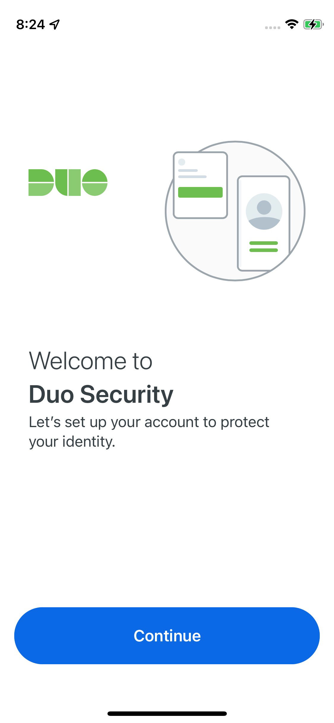 iOS Duo Welcome Screen