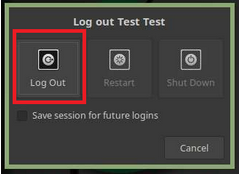 Select log out